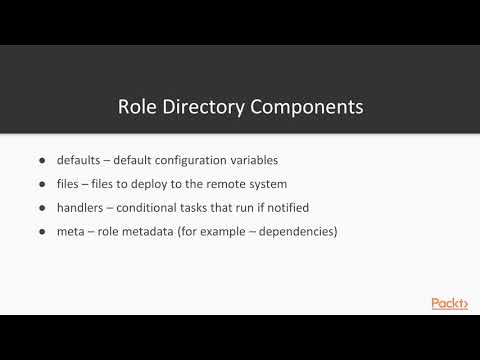 Hands On Infrastructure Automation with Ansible Create and Use Roles| packtpub com