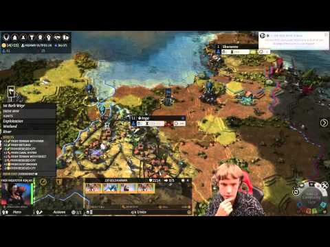 Endless Legend - Roving Clans vs 5 AI FFA #11  Impossible difficulty continents