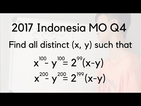 Indonesia Math Olympiad 2017 Q4 Solution - So Close, So Far