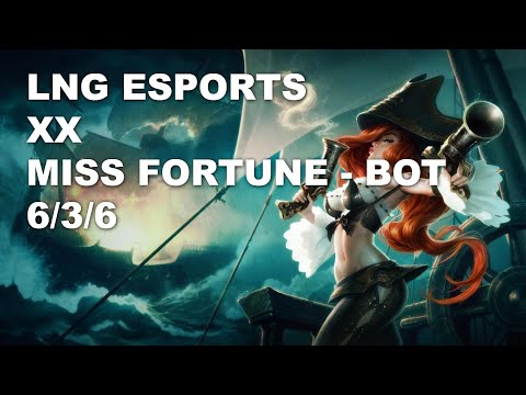 LNG Esports Xx Bot Miss Fortune vs Singed - KR Master Patch 10.8