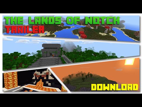 Arian Khatibi - Minecraft custom terrain-Trailer+Download The lands of Notch(Minecraft pocket/bedrock edition)