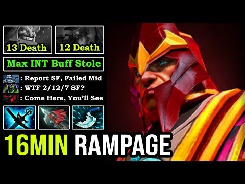 16 MIN RAMPAGE Super Pro Silencer 100% Deleted 9K SF From MID in 2 Hits with Max INT Stole DotA 2