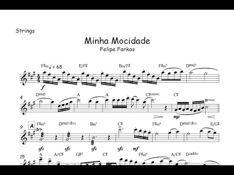 Minha Mocidade - Felipe Farkas🎺Partitura Trompete, Trombone, Violino, Viola, Cello, Bateria, Strings