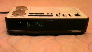 Panasonic RC-6180 &quot;Big Bell Alarm&quot; Clock Radio Ringing