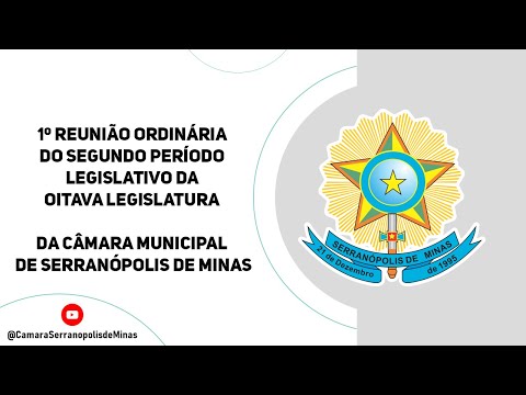 1º Reunião Ordinária 2026 - Câmara Municipal de Serranópolis de Minas