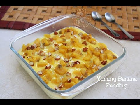 Yummy Banana pudding / ഏത്തക്കായ പുഡ്ഡിംഗ് - How to make banana pudding Video