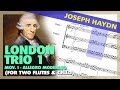 🎼Joseph HAYDN - London Trio 1 [Mov. I - Allegro Moderato] - (Sheet Music Scrolling)