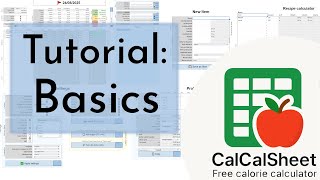 Calorie Calculator Sheet - 1. Tutorial, Basics