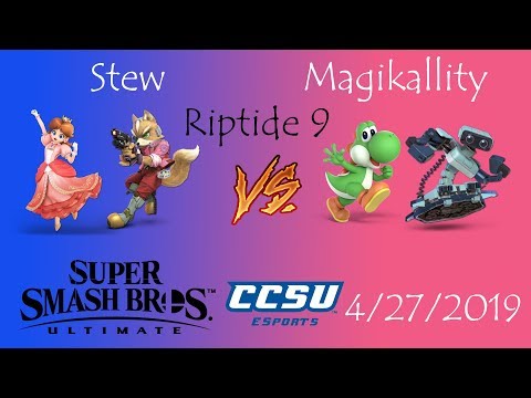 Riptide 9 CCSU Smash Ultimate - Stew (Daisy, Fox) vs Magikallity (Yoshi, ROB)