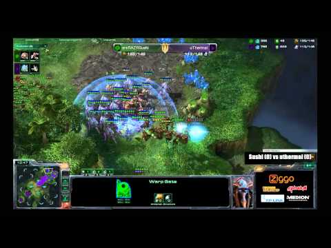 Sushi vs uThermal map1 and map 2 - ESWC 2011 Benelux Qualifiers