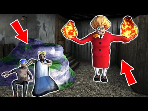 Granny and Grandpa vs Super Monster Scary Teacher - funny horror school animation (p.62)