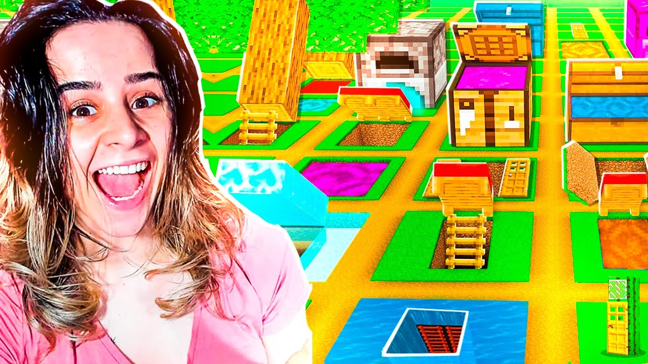 então eu fiz 100 Fãs construirem uma Casa Secreta no Minecraft!
