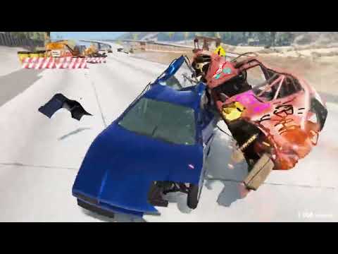 BeamNG Drive - Realistic Crashes On The Road !