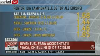 SERIE A, ETAPA A 3-A: Obținem PROFIT cu 7 ponturi pe GOLURI și FAVORITE!