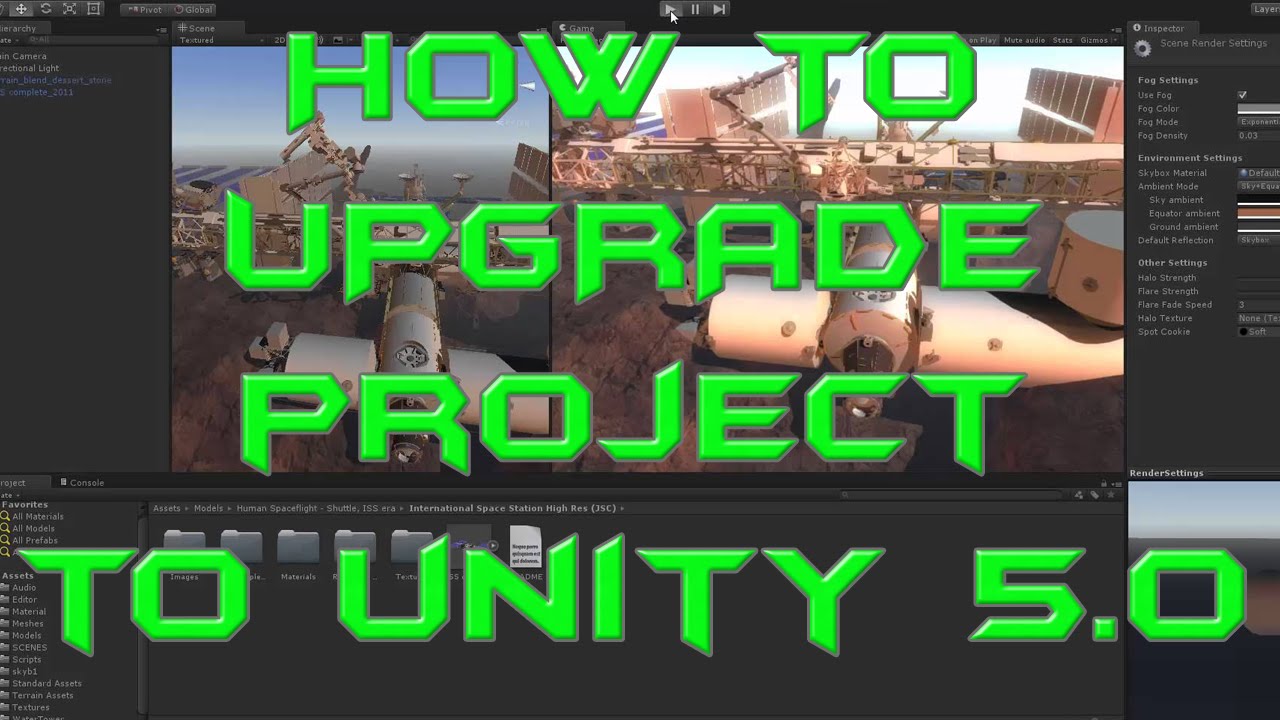 How to Upgrade A Project To Unity 5 Tutorial Migrate Project Files