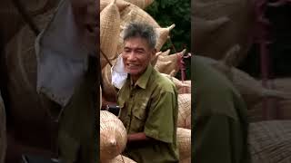 He pedals for six hours with a huge cargo for a dying trade