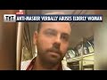 Anti Mask Subway Bully Verbally Abuses Elderly Rider