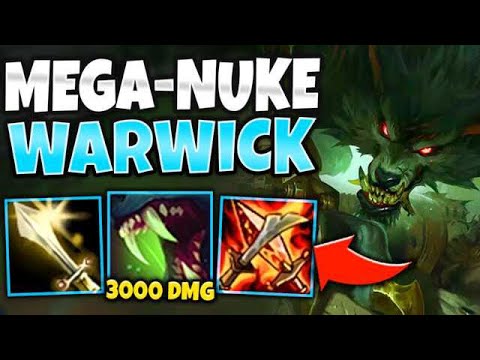WTF?! ONE WARWICK Q = 1500+ DAMAGE?! BURST ON REPEAT (LEGIT OP) - League of Legends
