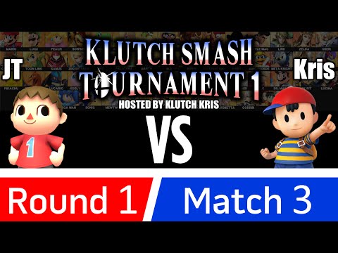 KST 1 - JT (Villager) Vs. Kris (Ness) SSB4 Tournament - Smash Wii U - Smash 4