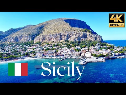 Amazing Drone Aerial View 4K | Flying Over Sicily in Italy 2022