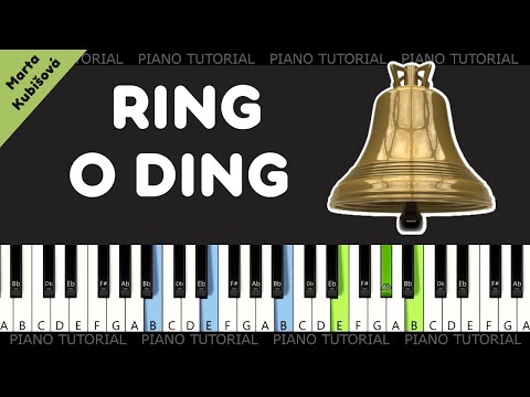 Marta Kubišová - Ring-o-ding (piano tutorial | jak hrát)