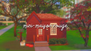 Sims 4 | mini-maison ROUGE (micro-maison)