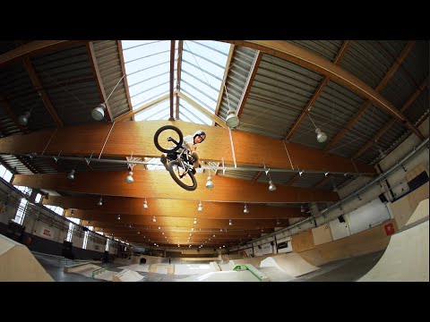 Sergio Layos riding the new Skatehalle Innsbruck