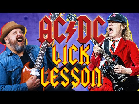 AC/DC's Angus Young Lick Guitar Lesson + Tutorial