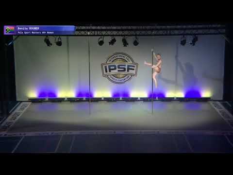 Winner Masters 40+ Benita Bouwer of South Africa - Finals Gold 2017 World Pole Sports Championships