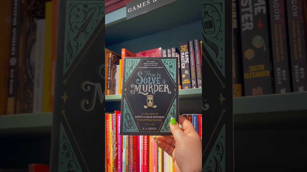 Become the detective with this puzzle book!