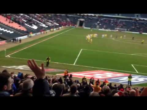 Blades v MK Dons 1/3/14. End of match