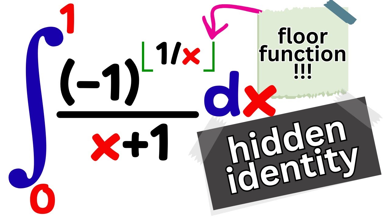an integral with my favorite function and a nice hidden identity
