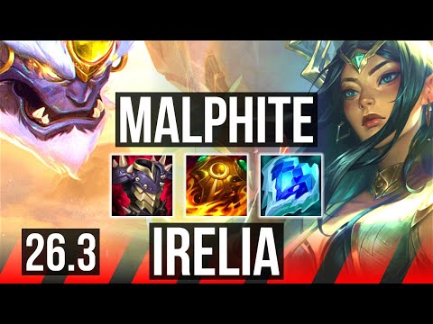 MALPHITE vs IRELIA (TOP) | Perfect KDA: 6/0/7 | EUW Challenger | 26.3