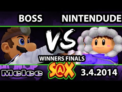 S@X Weekly - Boss (Doctor Mario) Vs. Nintendude (Ice Climbers) SSBM Winners Finals - Smash Melee