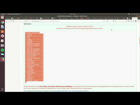 Comment ajouter un infobox sur Wikipédia