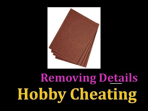 Hobby Cheating 231 - How to Cleanly Remove Details from Minis