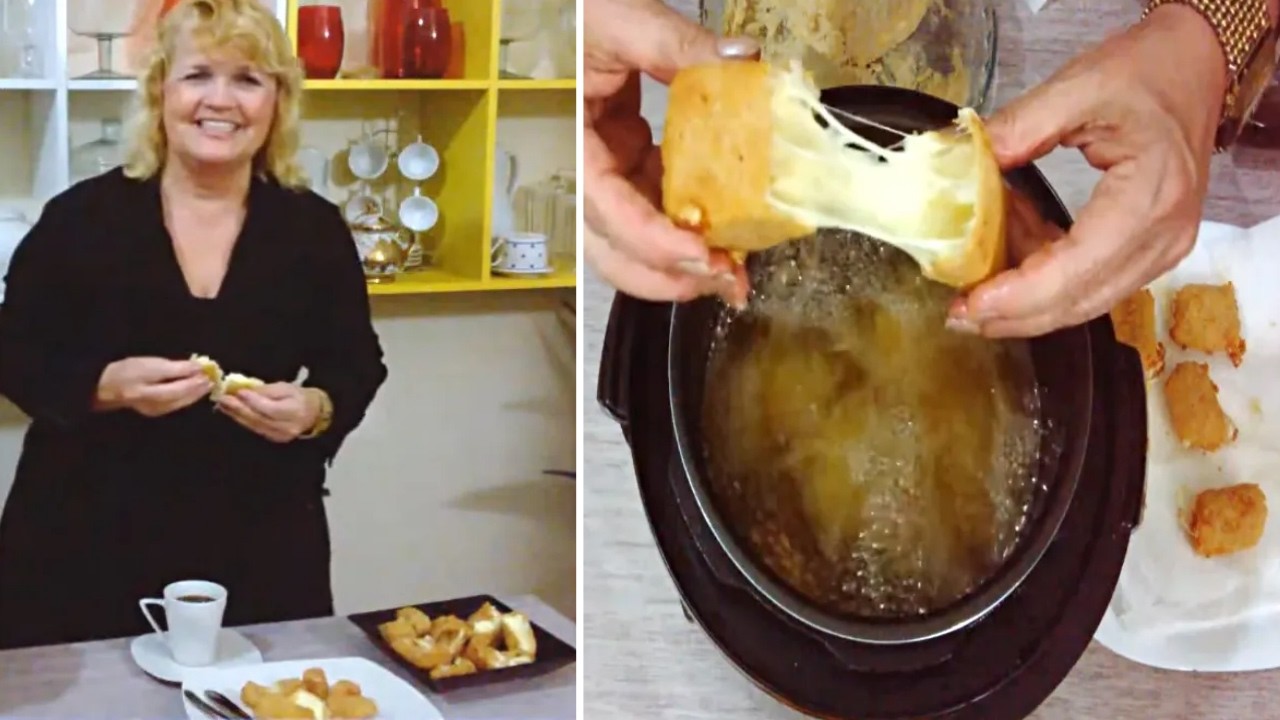 Queijo à Milanesa 🧀  Salgado de Queijo sem Massa (Receita Caseira) 💛 MARILENE SARAH FIALHO