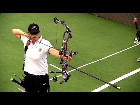 Albina Loginova v Christie Colin – compound women's bronze | Wroclaw 2014 Archery World Cup S4