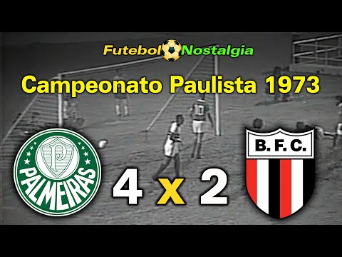 Palmeiras 4 x 2 Botafogo-SP - 13-04-1973 ( Campeonato Paulista )