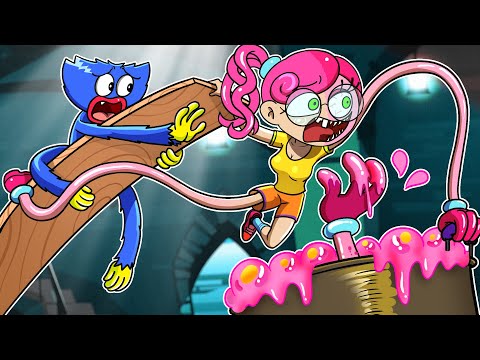 [Animation] MOMMY LONG LEGS SAD ORIGIN STORY😢- Huggy Wuggy Animation Compilation | SLIME CAT