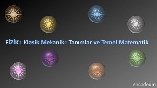 Fizik: Klasik Mekanik: Tanımlar ve Temel Matematik