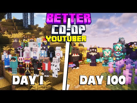 Mình Sinh Tồn 100 Ngày Minecraft Better Coop Youtuber VN [ FULL MOVIE ]