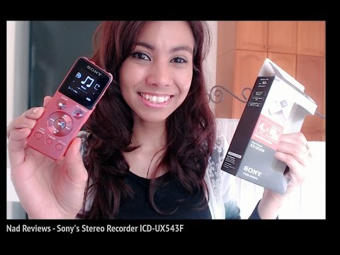 Sony MP3 Voice Recorder ICD-UX543F review