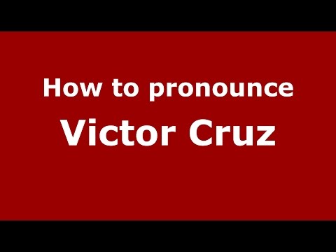 How to pronounce Victor Cruz (American English/US) - PronounceNames.com
