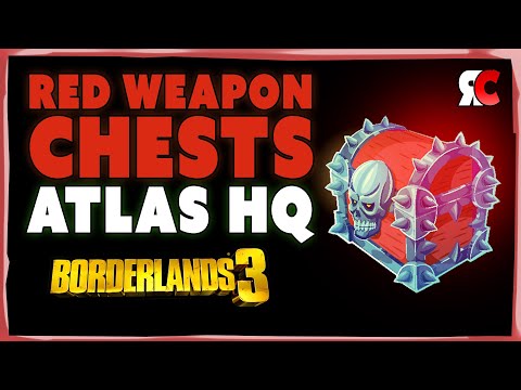Atlas HQ ALL 3 RED CHEST Locations in Borderlands 3 (Secret Weapon Caches)