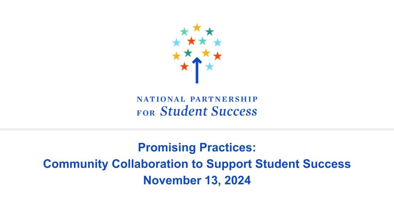 Promising Practices: Community Collaboration to Support Student Success