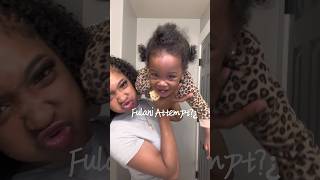 Let’s attempt this Fulani hairstyle on Ri! My baby is growing up! #fulanibraids #braids #hairstyles