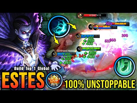 POWERFUL SUPPORT!! Estes MVP 16.0 Points 100% Unstoppable!! - Build Top 1 Global Estes ~ MLBB