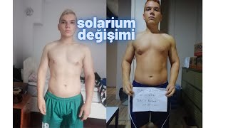 SOLARİUM DEĞİŞİMİM ( DETAYLARI SONDA ANLATTIM ) SÜT BEYAZLIKTAN ESMERLİĞE ADIM A