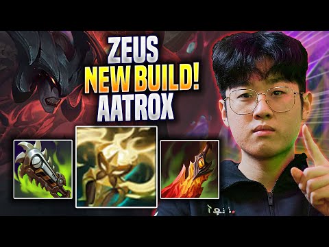 ZEUS TRIES NEW AATROX BUILD! - T1 Zeus Plays Aatrox TOP vs Rengar! | Preseason 2023